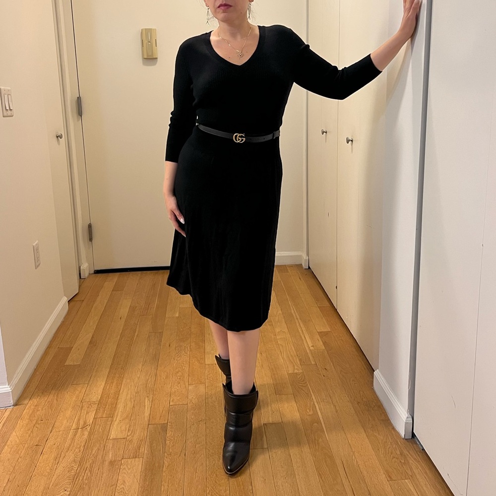 Ralph Lauren Black Sweater Dress - Picture 3 of 6